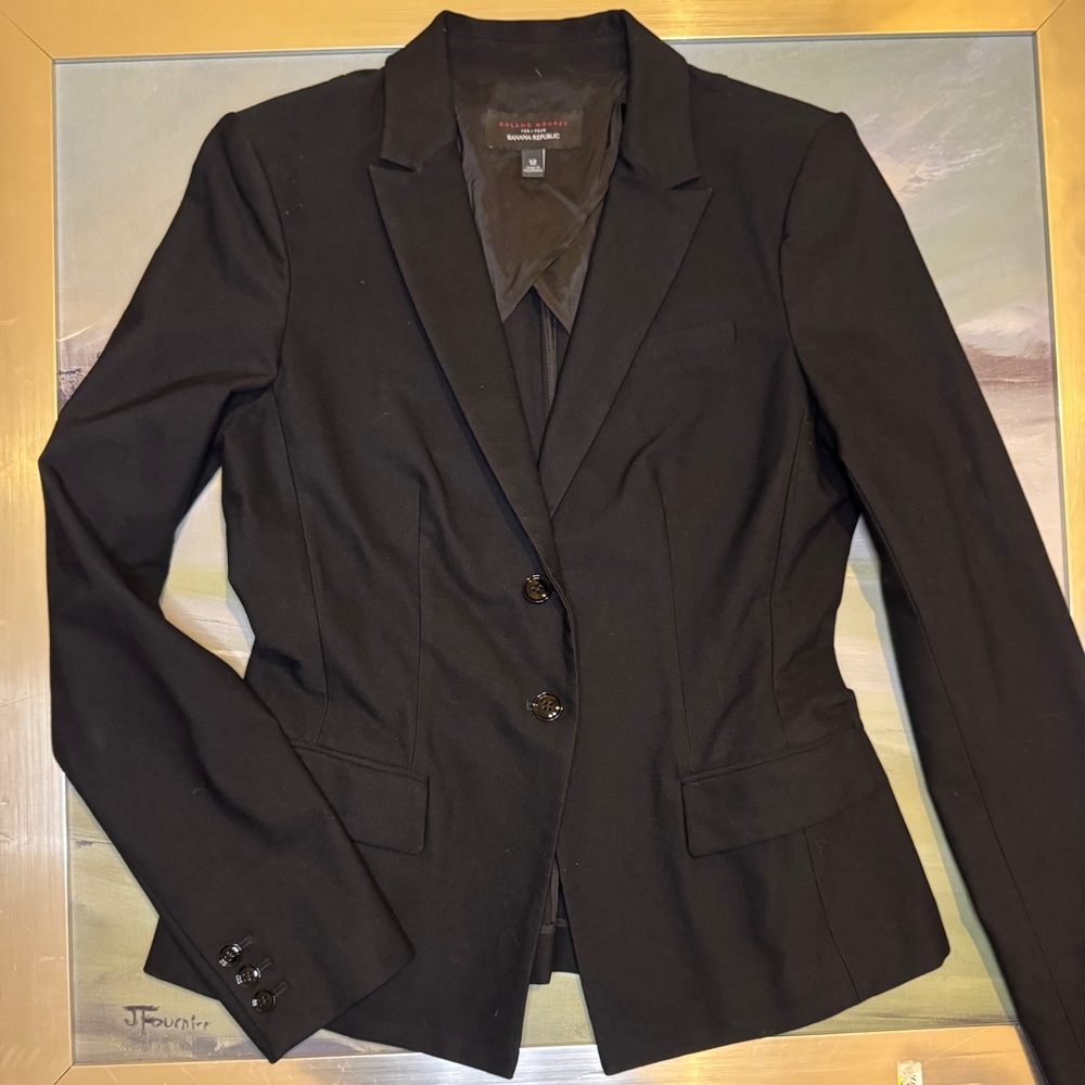 Banana Republic Classic Black Blazer size 12